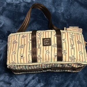Petunia Pickle Bottom Cream and Brown Men's Bag